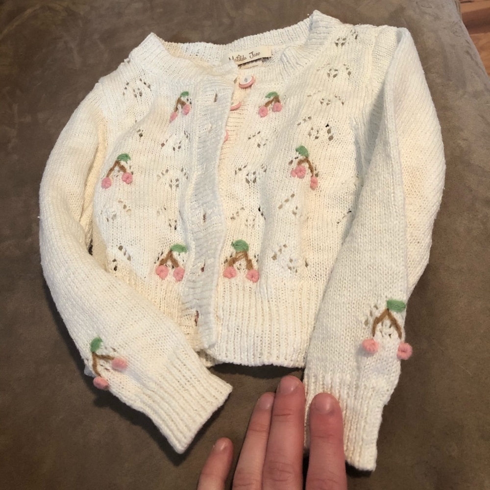 Matilda Jane size 2 Cherry cardigan